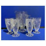 Water Pitcher with 4 Glasses