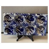 Blue & White Granite Muffin Pan