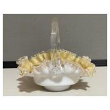 Ruffled Butterscotch Basket