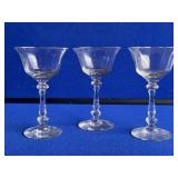 3 Heisey Goblets