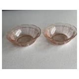 Pink Depression Berry Bowl