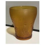 Amber Vase with Ship Design