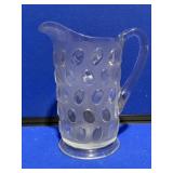 Frosted Thumbprint Pitcher