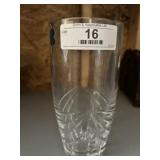 Polish Cut Crystal Vase