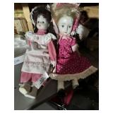 2 Porcelain Dolls