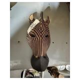 Wood Zebra Mask