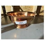 Footed Copper Mixing Bowl