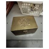 Vintage Brass Trinket Box