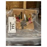 Wood with Rooster Salt & Pepper Shakers
