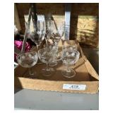 Set of Etched Glasses
