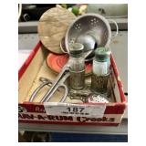 Flat of Vintage Kitchen Items