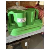 4 Vintage Cups & Plates
