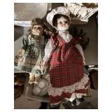 2 Porcelain Dolls