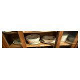 Shelf of Misc. Spode Christmas Tree Pieces