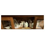 Shelf of Misc. Spode Christmas Tree Pieces
