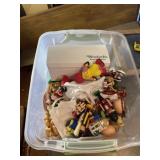 Tote of Christmas Ornaments