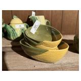 5 Shawnee Pottery Corn Bowls
