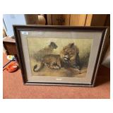 Artist Signed "The Lions" Print