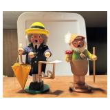 2 Steinbach German Smoking Figures