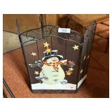 Snowman Fireplace Screen