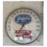 Vintage Grapette Soda Thermometer