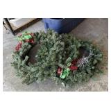 3 Lighted Holiday Wreaths