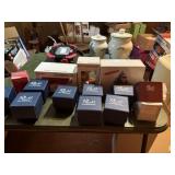 Box of Ruckl Crystal Ornaments & Misc.