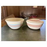 2 Vintage Stoneware Bowls