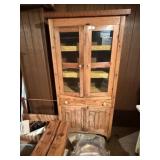 Antique Glass Door Cabinet