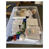 Tote Box of Misc. Christmas Ornaments