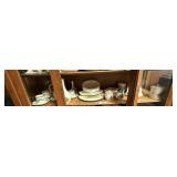 Shelf of Misc. Spode Christmas Tree Pieces