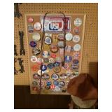 Cork Board of Buttons