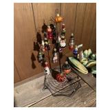 Halloween Tree with Mercury Ornaments