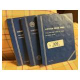 3 Books of Lincoln Head Cents