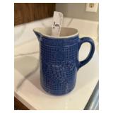 Blue UHL Stoneware Pitcher
