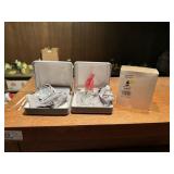 2 Waterford Crystal Seahorse Ornaments