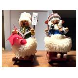 Pair of Steinbach Musical Smoker Figure