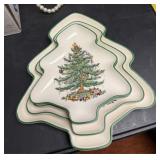 4 Pieces Spode Christmas Tree