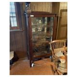 Antique Glass Door China Cabinet