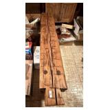 Beautiful Hand Hewn Beam Bench