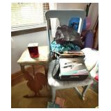 Vintage Stand Table, Rocking Chair & Misc.