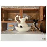 Pitcher & Bowl Set and Misc.