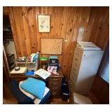 Desk, Office Supplies & Misc.