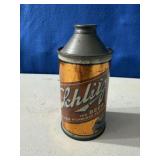 Vintage Schlitz Cone Top Beer Can