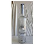 Large Glass Belvedere Vodka Bottle