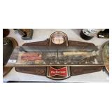 Large Budweiser Clydesdale Clock