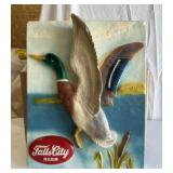 Falls City Beer Chalk Duck Sign