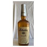Schenley Reserve Whiskey Glass Bottle Display