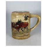 1980 Budweiser "First" Holiday Beer Stein