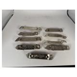 9 Vintage Beer Bottle - Can Openers